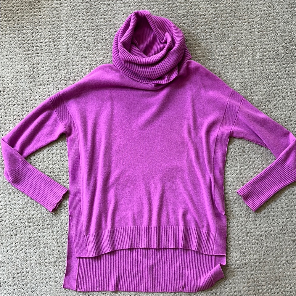 Diane Von Furstenberg cashmere cowl neck tunic sweater